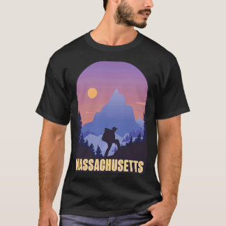 Massachusetts State USA Wandelreis Souvenir T-shirt