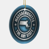 "Massachusetts Steel 2" Keramisch Ornament (Rechts)