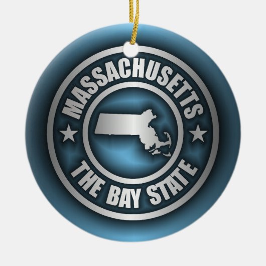 "Massachusetts Steel 2" Keramisch Ornament (Voorkant)