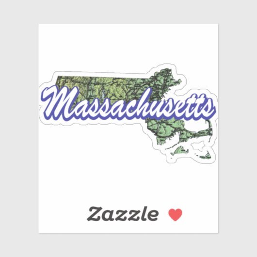 Massachusetts Sticker (Vel)