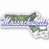 Massachusetts Sticker (Voorkant)