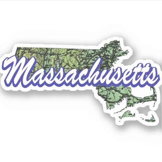 Massachusetts Sticker (Voorkant)