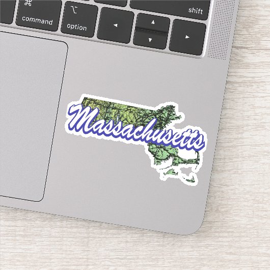 Massachusetts Sticker (Detail)