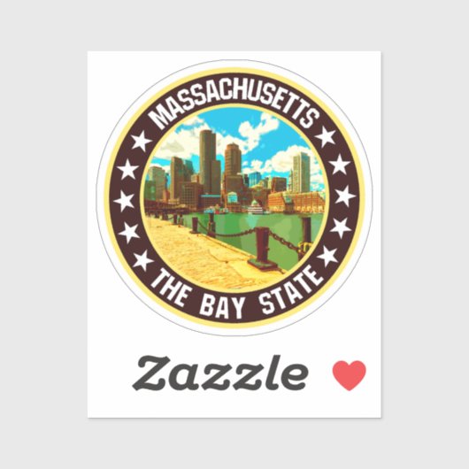Massachusetts Sticker (Vel)
