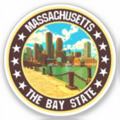 Massachusetts Sticker (Voorkant)