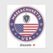 Massachusetts Sticker (Vel)