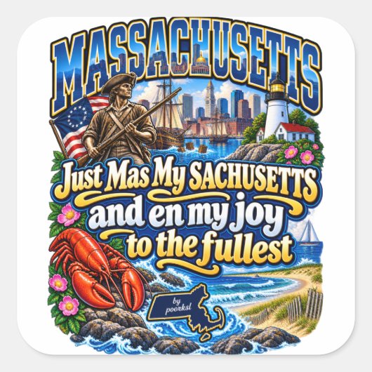 Massachusetts sticker (Voorkant)