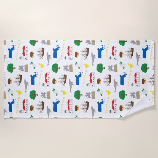 Massachusetts strandlaken (Voorkant)