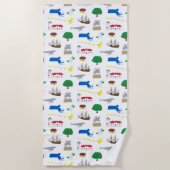 Massachusetts strandlaken (Voorkant)