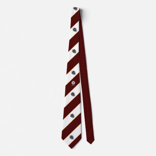 Massachusetts strepen vlag stropdas (Voorkant)