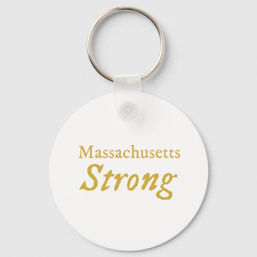 Massachusetts Strong Sleutelhanger (Voorkant)