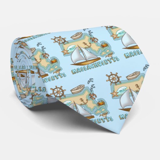 Massachusetts Stropdas (Opgerold)
