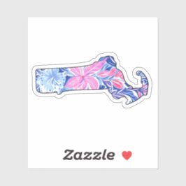 Massachusetts - Summer Sticker - Lilly Inspired