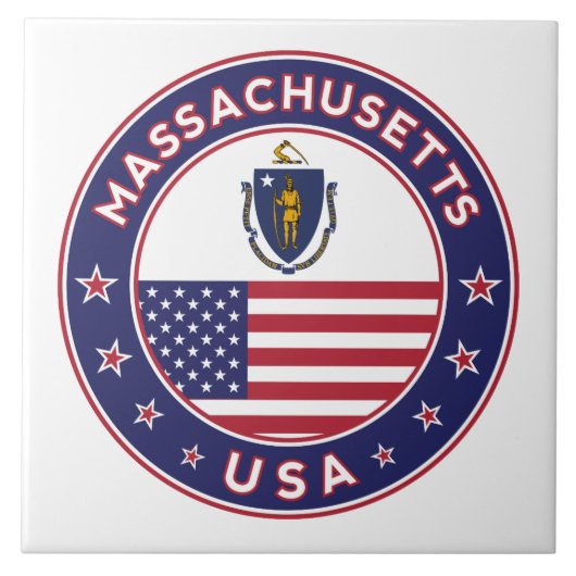 Massachusetts Tegeltje (Voorkant)