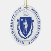 Massachusetts-teken Keramisch Ornament (Rechts)