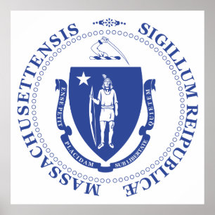 Massachusetts-teken Poster