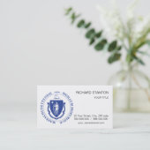 Massachusetts-teken Visitekaartje (Staand voorkant)