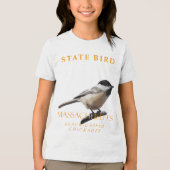 Massachusetts Territory Bird beroemd gemaakt door  Tri-Blend Shirt (Voorkant)