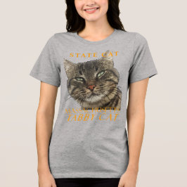Massachusetts Territory Cat De charmante Tabby Cat Tri-Blend Shirt