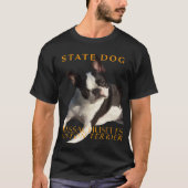 Massachusetts Territory Dog De Boston Terrier VEC T-shirt (Voorkant)