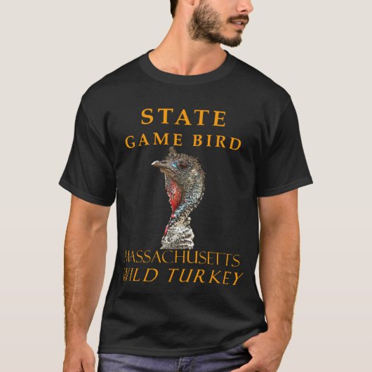 Massachusetts Territory Game Vogel Eigenzinnig Tur T-shirt (Voorkant)