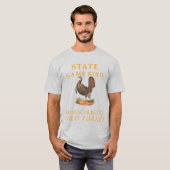 Massachusetts Territory Gamebird Het Wilde Turkije T-shirt (Voorkant volledig)