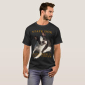 Massachusetts Territory Hond De Boston Terrier Vec T-shirt (Voorkant volledig)