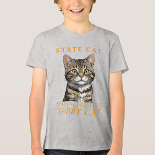 Massachusetts Territory Kat De Tabby Kat Tri-Blend Shirt