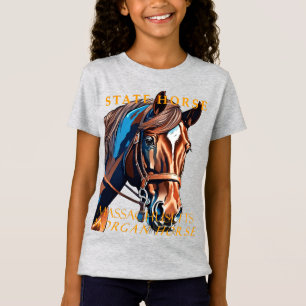 Massachusetts Territory Paard The Morgan Horse T-shirt