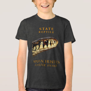 Massachusetts Territory Reptile De Garter Slang Tri-Blend Shirt