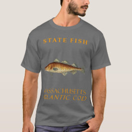 Massachusetts Territory Vis de Atlantische kabelja T-shirt
