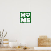 Massachusetts Thuis Hart Staat Poster Bord (Keuken)