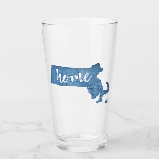 Massachusetts Thuis Houtnerf Glas (Voorkant)