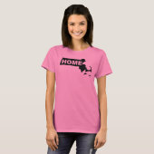 Massachusetts Thuis Weg Van State T-Shirt Tees (Voorkant volledig)