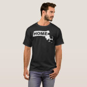 Massachusetts Thuis Weg Van State T-Shirt Tees (Voorkant volledig)