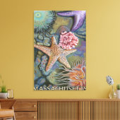Massachusetts Tidepool Scene Canvas Afdruk (Insitu (Woonkamer))
