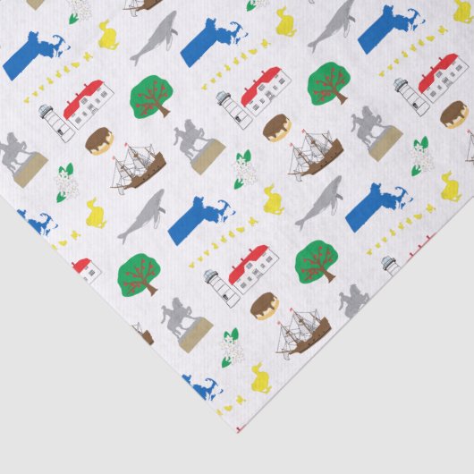 Massachusetts tissuepapier (Detail)