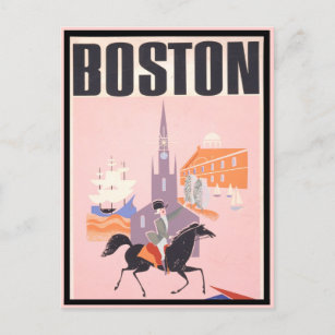  Massachusetts Travel uit Boston Briefkaart