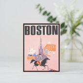  Massachusetts Travel uit Boston Briefkaart (Staand voorkant)