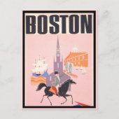  Massachusetts Travel uit Boston Briefkaart (Voorkant)