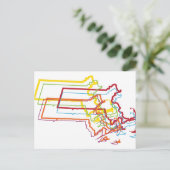 massachusetts trots briefkaart (Staand voorkant)