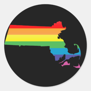 massachusetts trots. ronde sticker