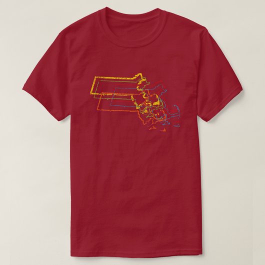 massachusetts trots t-shirt (Design voorkant)