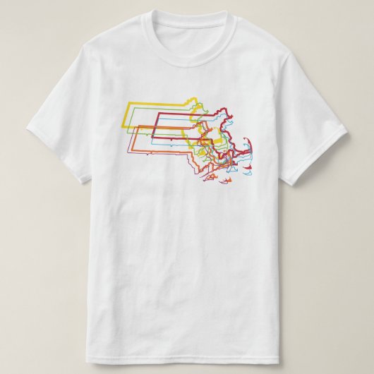 massachusetts trots t-shirt (Design voorkant)