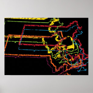 Massachusetts trotsonduidelijk beeld poster