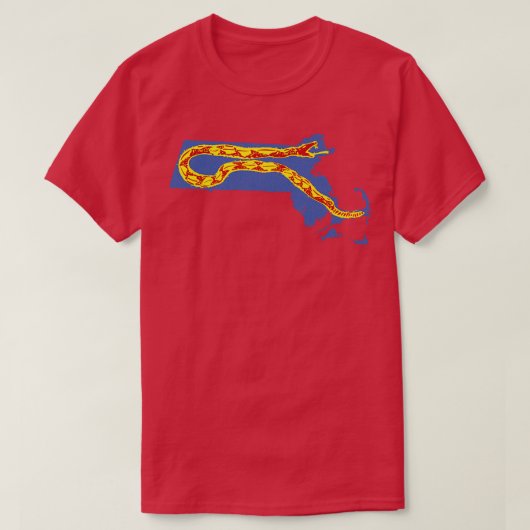 Massachusetts tuinslang patroon t-shirt (Design voorkant)
