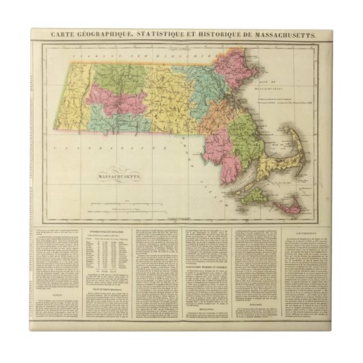 Massachusetts US Tegeltje (Voorkant)