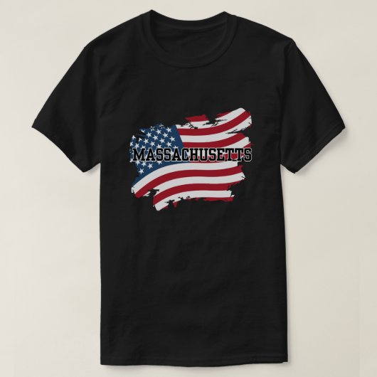 Massachusetts USA T-shirt (Design voorkant)