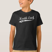 Massachusetts van North End Boston,  ontwerp van k T-shirt (Voorkant)