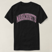 Massachusetts Varsity Style Pink Tet Pullover (Design voorkant)